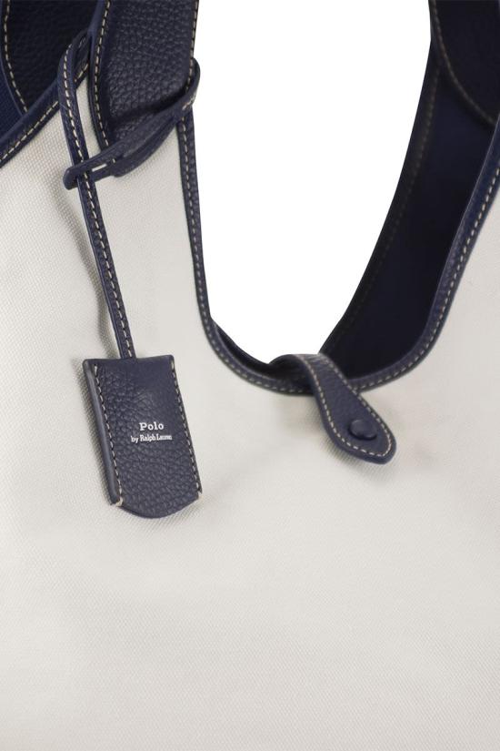 25SS 폴로 랄프로렌 토트백 428949865 006 WHITE BLUE - POLO RALPH LAUREN