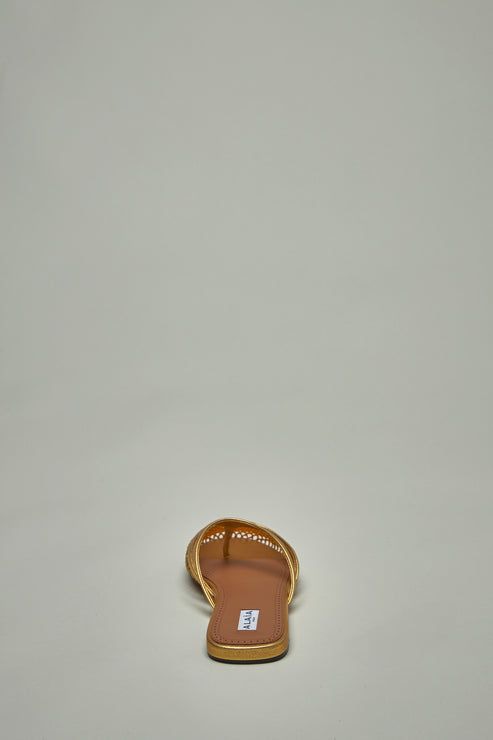 25SS 알라이아 뮬/슬리퍼 AA3M101TK028190 DORADO - ALAIA