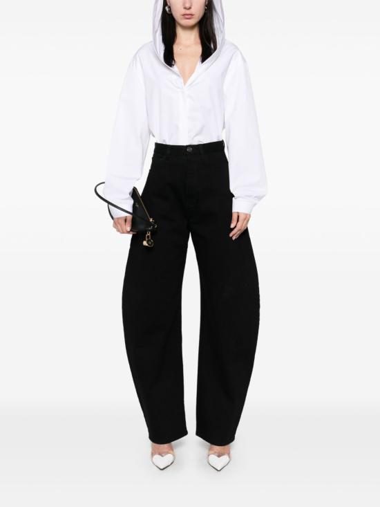 25SS 알라이아 반팔 티셔츠 AA9C0969T611A000 BLANCO - ALAIA