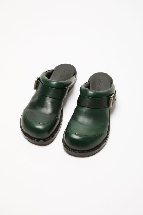 25SS 아크네 스튜디오 뮬/슬리퍼 AD0801AB7 GREEN - ACNE STUDIOS