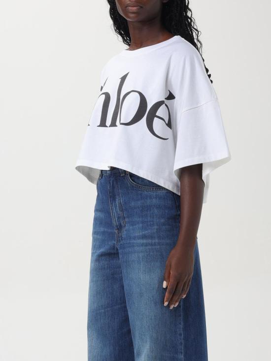 25FW 끌로에 반팔 티셔츠 CH24AJH09183 101 White - CHLOE