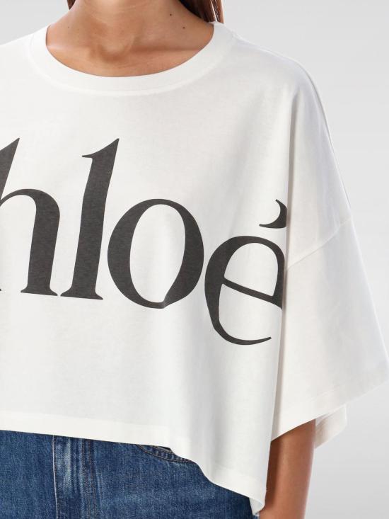 25FW 끌로에 반팔 티셔츠 CH24AJH09183 101 White - CHLOE