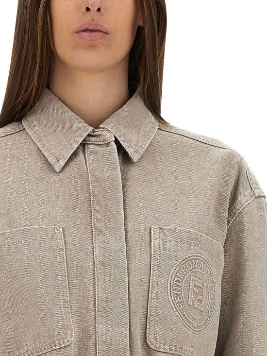 25SS 펜디 자켓 FLF677 ASMBF1RX9 GREY - FENDI