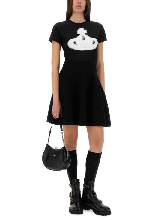 25SS 비비안웨스트우드 반팔 티셔츠 3G01003HJ001MN401 BLACK DOM - VIVIENNE WESTWOOD