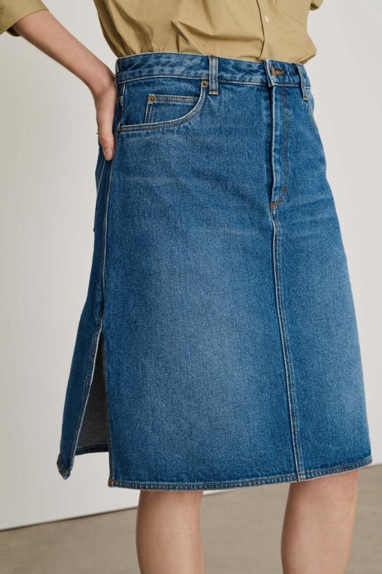  쉐르 데님 스커트 수르 엘린 스커트 블루 - SOEUR