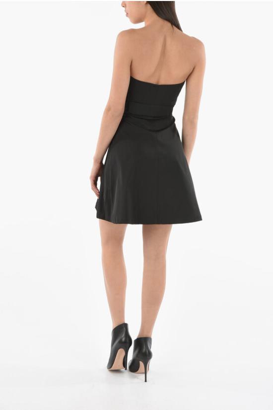 25SS 보테가베네타 숏 원피스 666294 V03U01000 BLACK - BOTTEGA VENETA