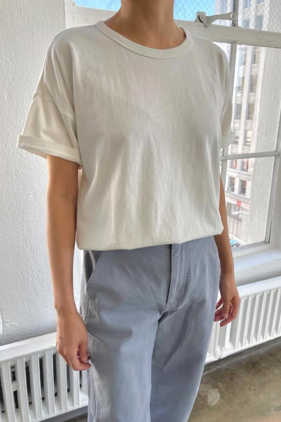  르 본 숍 반팔 티셔츠 Le Bon Shoppe Her Tee 클래식 화이트 - Le Bon Shoppe