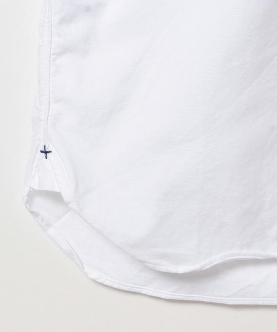  빔스 반팔 셔츠 플러스 B.D. 반팔 옥스포드  화이트 - BEAMS