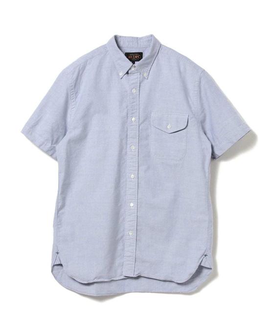  빔스 반팔 셔츠 플러스 B.D. 반팔 옥스포드  색소폰