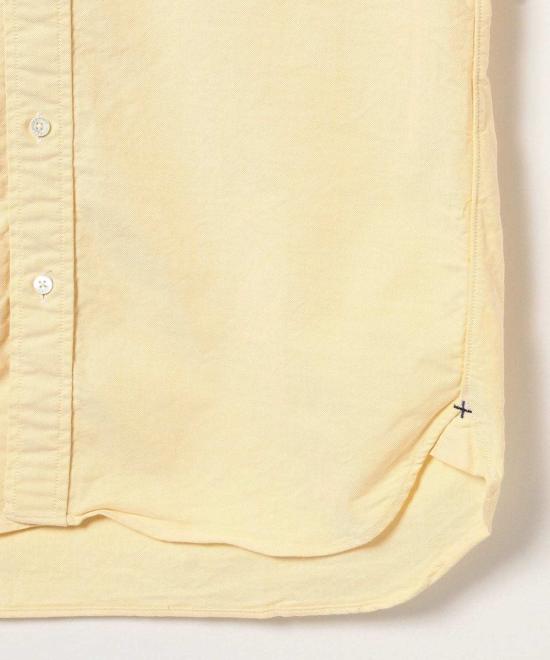  빔스 반팔 셔츠 플러스 B.D. 반팔 옥스포드  옐로우 - BEAMS