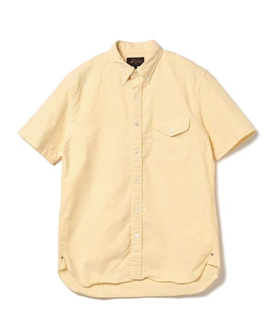  빔스 반팔 셔츠 플러스 B.D. 반팔 옥스포드  옐로우