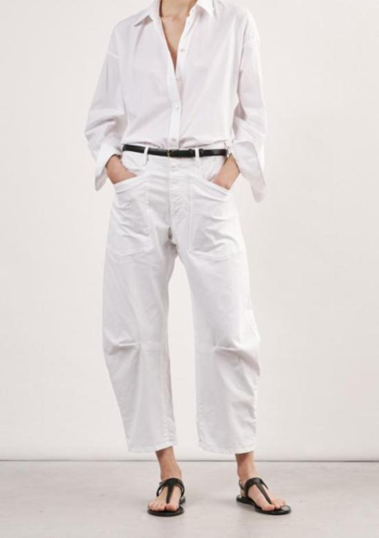  닐리로탄 데님 팬츠 닐리 로탄 숀 팬츠 화이트 - NILI LOTAN