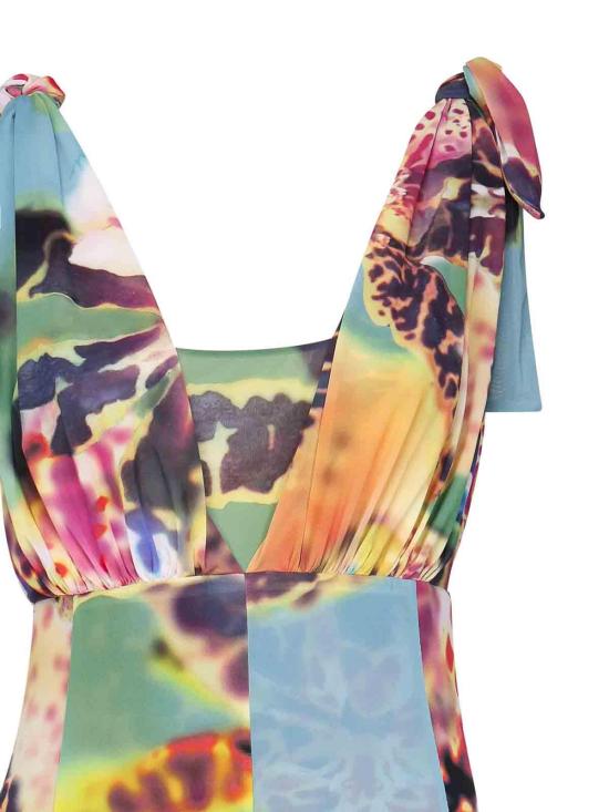  핑코 롱 원피스 104959A2GTHYB Multicolour - PINKO