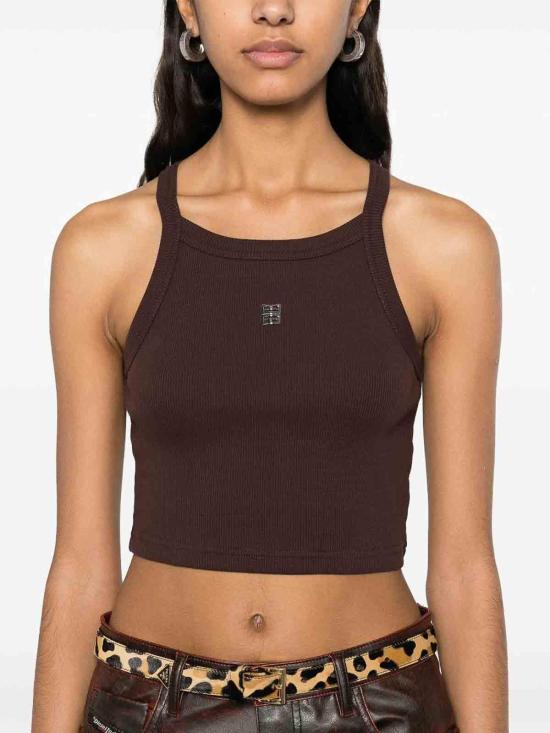  지방시 민소매 티셔츠 BW70E63YHY224 Brown - GIVENCHY