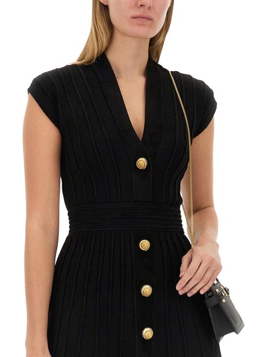 25SS 발망 숏 원피스 DF0R7086KH64 0PA BLACK - BALMAIN