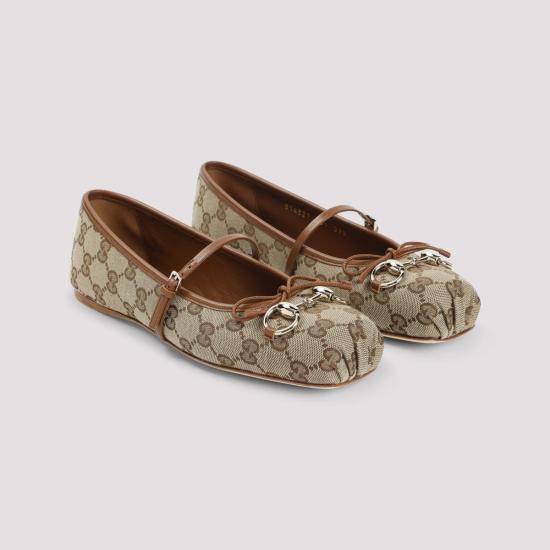 25FW 구찌 플랫 슈즈 814321 FAD6C 9745 Beige - GUCCI