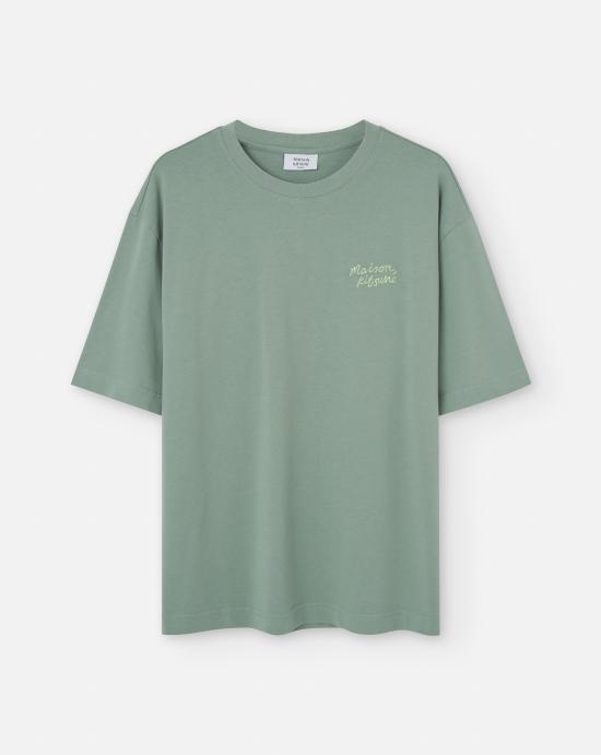  메종키츠네 반팔 티셔츠 OM00123KJ01190078 VERT DE GRIS DOM