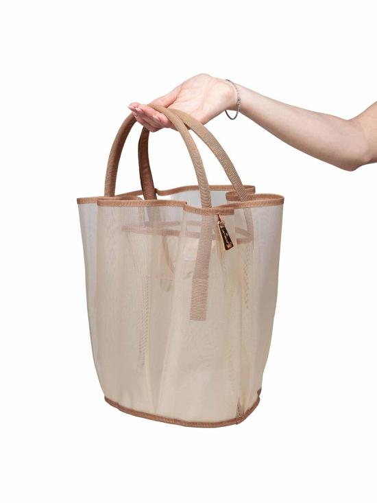  라밀라네사 토트백 AFAAV Cream - LA MILANESA