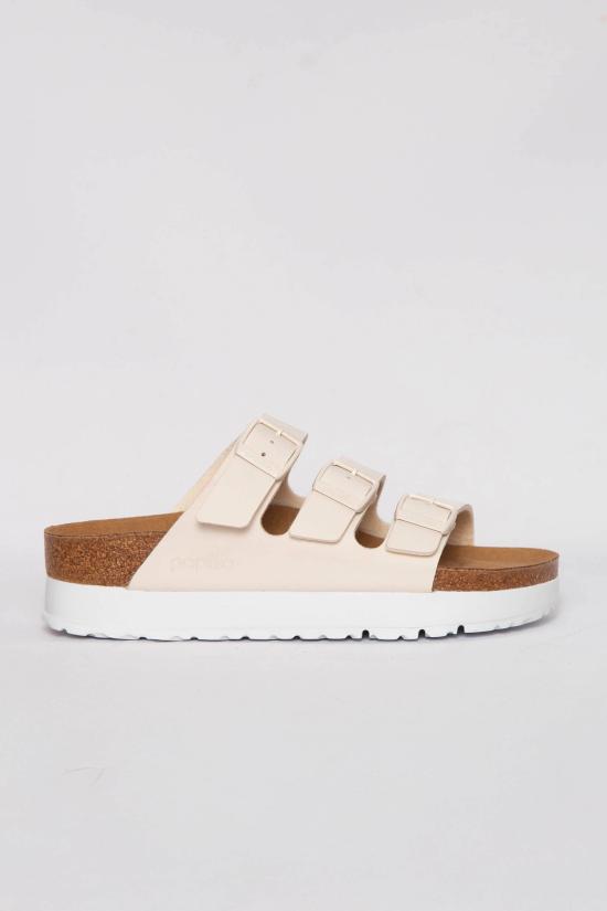 25SS 버켄스탁 플로리다 비건 플렉스 플랫폼 1029751 EGGSHELL Beige