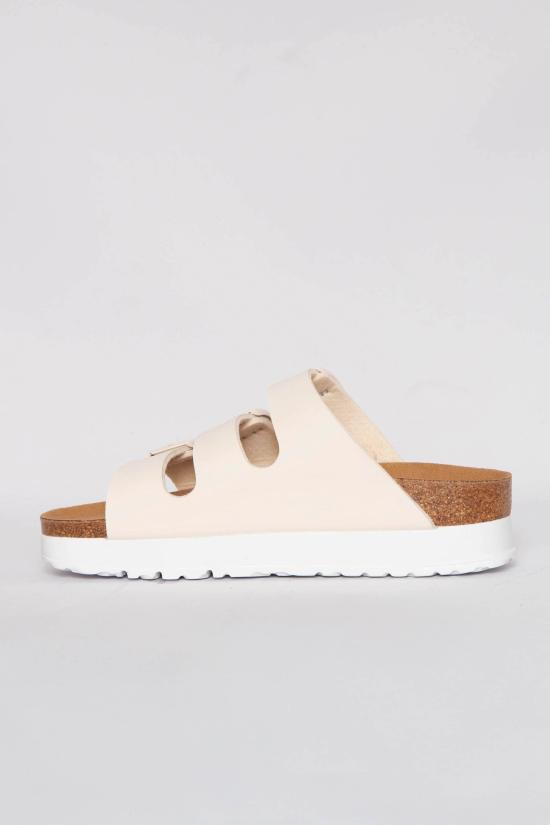 25SS 버켄스탁 플로리다 비건 플렉스 플랫폼 1029751 EGGSHELL Beige - BIRKENSTOCK