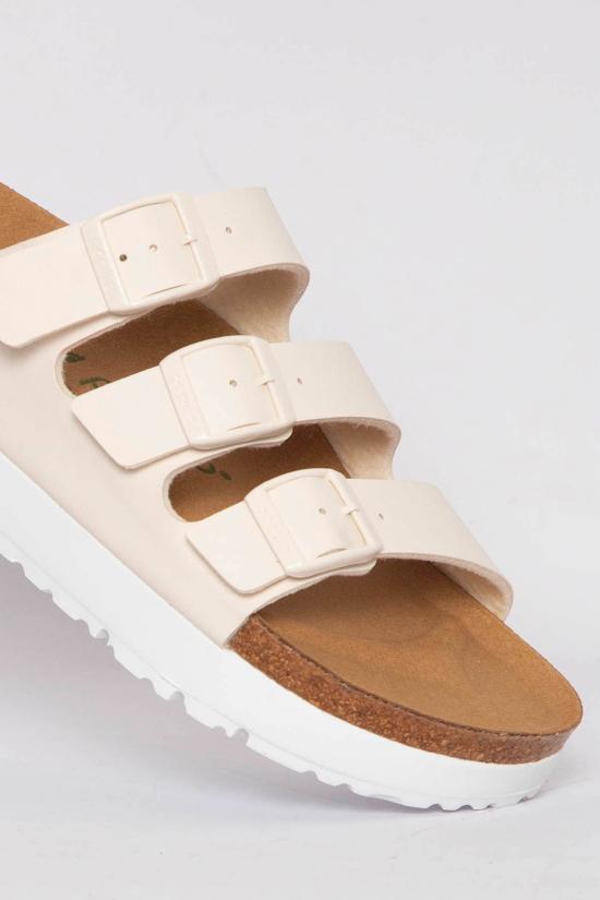 25SS 버켄스탁 플로리다 비건 플렉스 플랫폼 1029751 EGGSHELL Beige - BIRKENSTOCK
