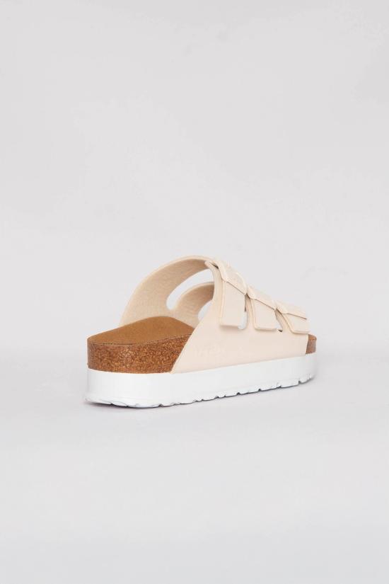 25SS 버켄스탁 플로리다 비건 플렉스 플랫폼 1029751 EGGSHELL Beige - BIRKENSTOCK