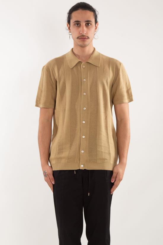 25SS 다니엘피에솔리 반팔 셔츠 DF0396 37 Brown