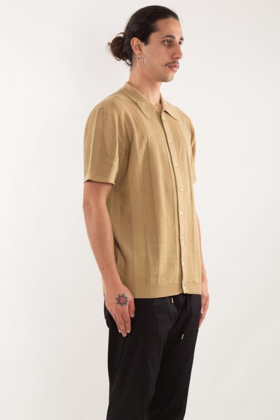 25SS 다니엘피에솔리 반팔 셔츠 DF0396 37 Brown - DANIELE FIESOLI