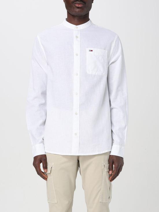 25SS 토미진 긴팔 셔츠 DM0DM20876 YBL White