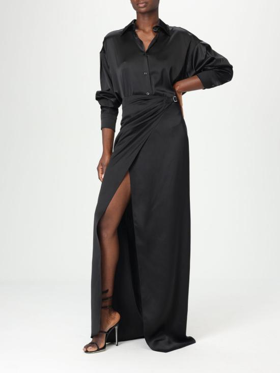 25FW 톰포드 롱 스커트 GC5799FAX1512 LB999 Black - TOMFORD