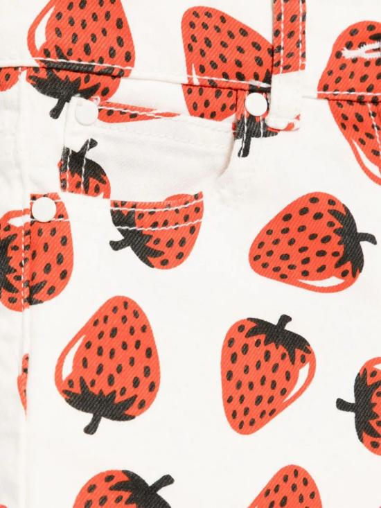 25FW [키즈] 스텔라 맥카트니 쇼츠/버뮤다 TW6E19Z2568 101MC Yellow Cream - STELLA MCCARTNEY