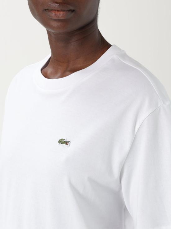 25FW 라코스테 반팔 티셔츠 TF7215 001 White - LACOSTE