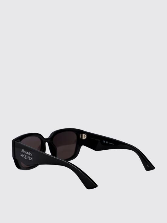 25FW 알렉산더 맥퀸 선글라스 AM0468S 001 Black - ALEXANDER MCQUEEN