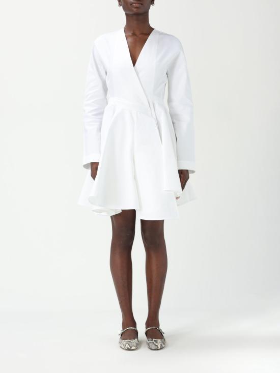 25FW 알라이아 숏 원피스 AA9R2618T447A 000 White