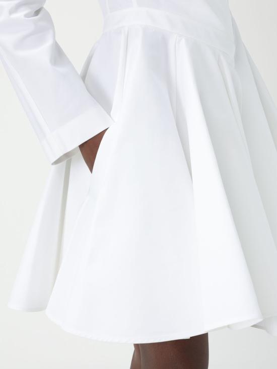 25FW 알라이아 숏 원피스 AA9R2618T447A 000 White - ALAIA