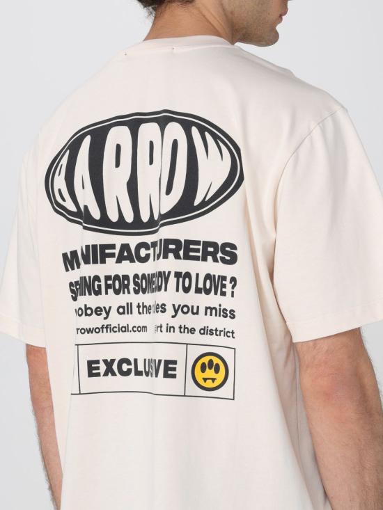 25FW 바로우 반팔 티셔츠 S5BWUATH066 BW029 White - BARROW