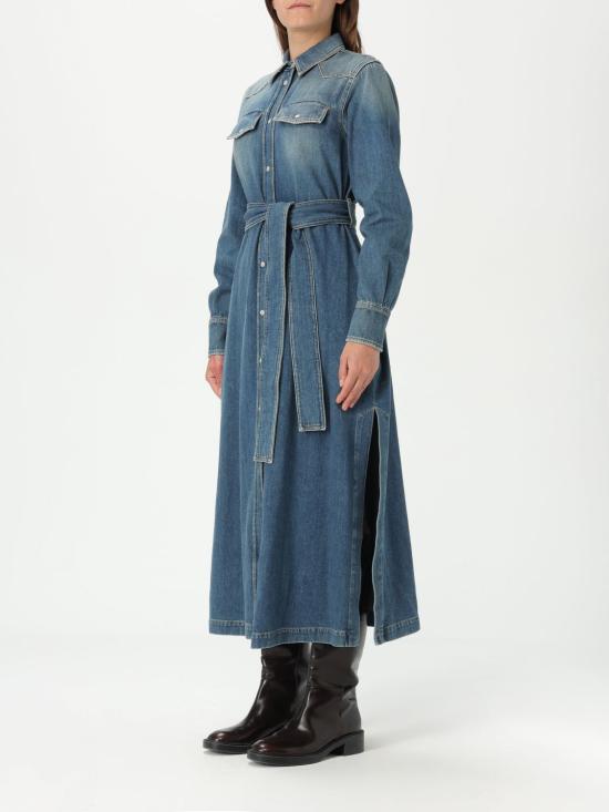 25SS 골든구스 롱 원피스 GWP00714P00062450100 Blue - GOLDEN GOOSE