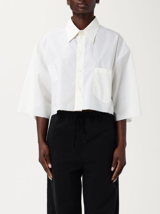 25SS MM6 메종마르지엘라 반팔 티셔츠 S62DR0007M35256 101 White