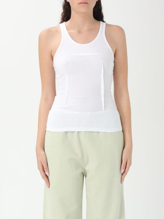 25SS MM6 메종마르지엘라 민소매 티셔츠 S62NL0051M20108 100 White