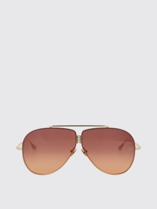 25FW 발렌티노 가라바니 선글라스 VLS 100D 64 D LIGHT GOLD W VIOLET TO ORANGE Gold - VALENTINO GARAVANI