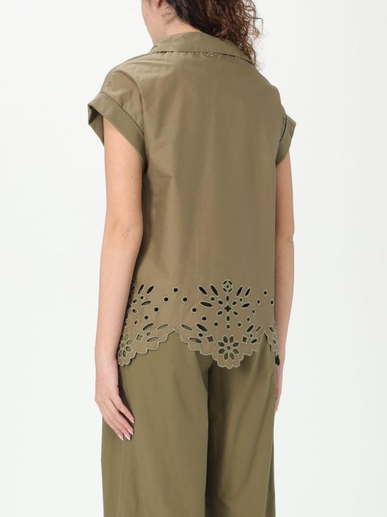 25FW 리우조 폴로 티셔츠 WA5167T4853 X0680 Green - LIU JO