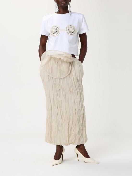 25FW 마그다뷰트림 반팔 티셔츠 108321 White - MAGDA BUTRYM