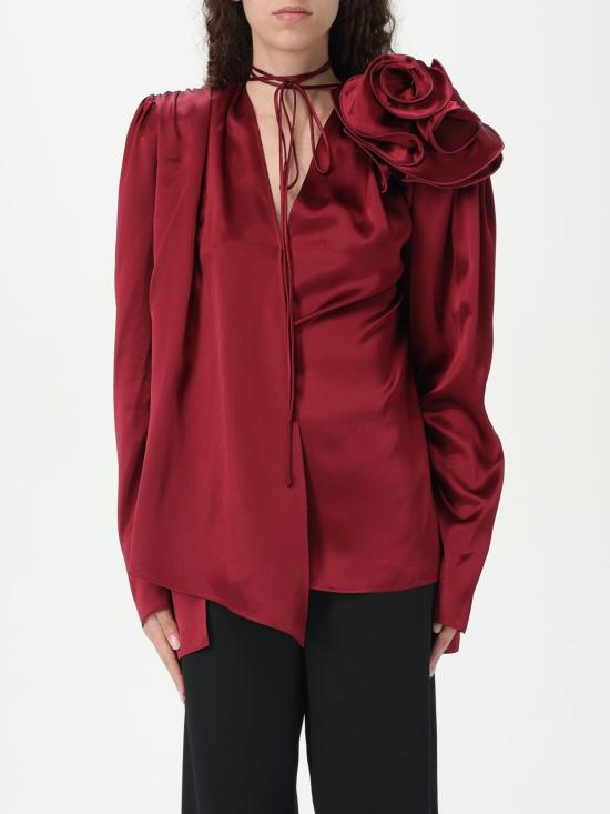 25FW 마그다뷰트림 블라우스 141425 BORDEAUX Red