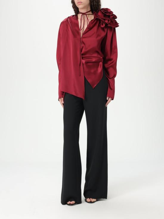 25FW 마그다뷰트림 블라우스 141425 BORDEAUX Red - MAGDA BUTRYM