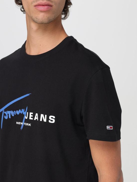 25SS 토미진 반팔 티셔츠 DM0DM20817 BDS Black - TOMMY JEANS