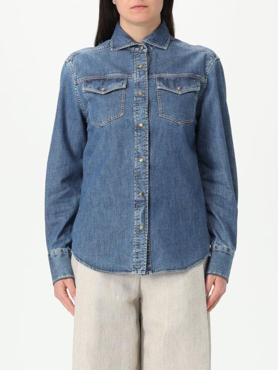 25SS 브루넬로 쿠치넬리 셔츠 MH192NL626 C9031 Blue