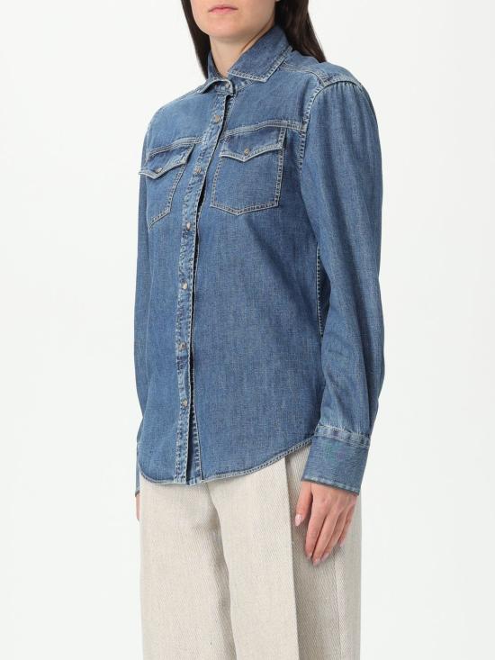 25SS 브루넬로 쿠치넬리 셔츠 MH192NL626 C9031 Blue - BRUNELLO CUCINELLI