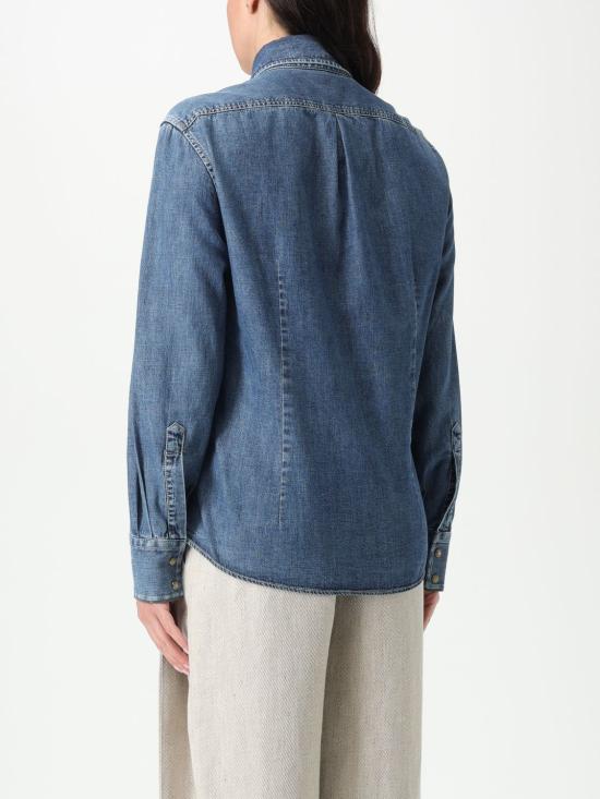 25SS 브루넬로 쿠치넬리 셔츠 MH192NL626 C9031 Blue - BRUNELLO CUCINELLI