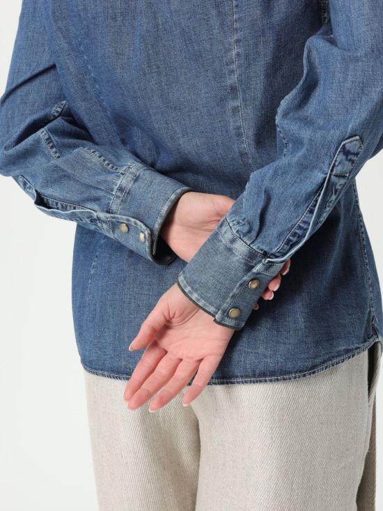 25SS 브루넬로 쿠치넬리 셔츠 MH192NL626 C9031 Blue - BRUNELLO CUCINELLI