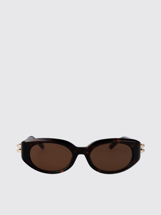 25FW 알렉산더 맥퀸 선글라스 AM0469S 002 Brown - ALEXANDER MCQUEEN